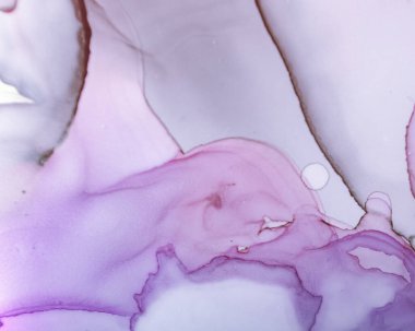 Ruhsal Su Şablonu. Alkol Mürekkebi Dalgası 