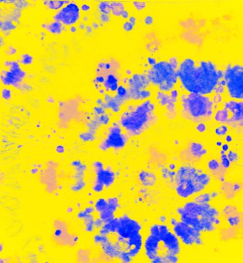 Boyalı kumaş. Sarı Renk Yazdırma. Hippi. 