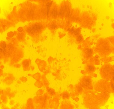 Soyut boya. Hippi dairesel arka planı. Turuncu 