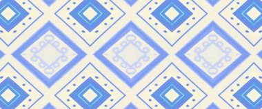 Etnik Düzen. Indigo Modern Zigzag Süslemesi. 