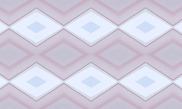 Seamless African Pattern. Watercolour Rhombus