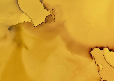 Siyah ve Sarı Soyut Akrilik Yüzey. Gri 