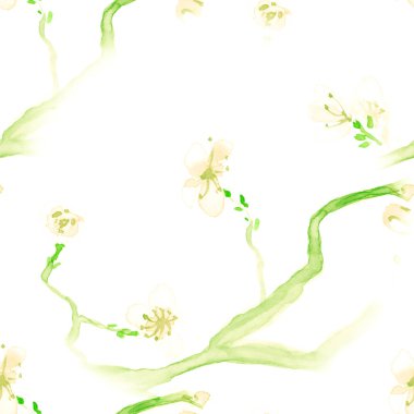 Çiçek Tasarımı. Kusursuz kiraz duvar kağıdı. Asya 