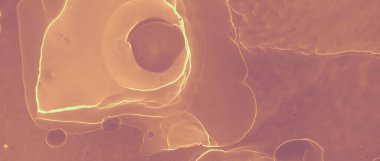 Mürekkep Altın Mermer. Kahverengi volkanik sıvı. Turuncu 