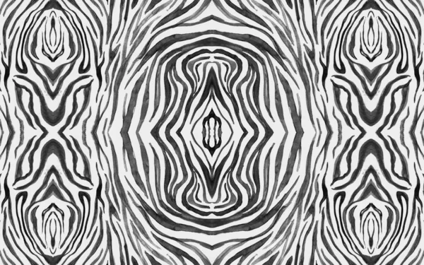 Seamless Zebra Repeat. Abstract Animal Design. — Stock Photo, Image