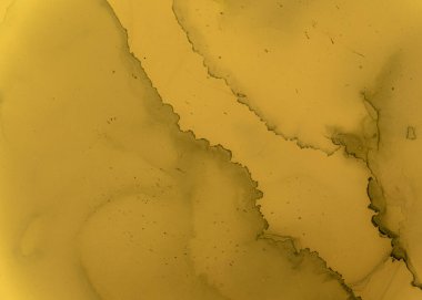 Siyah ve Sarı Soyut Akrilik Doku. Renk 