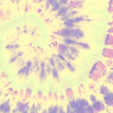 Tye Die Circle 'da. Boyalı Spiral. Suluboya Yuvarlama. 