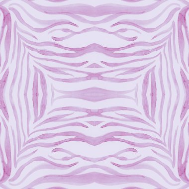 Pembe Afrika baskısı. Suluboya Safari Cildi 