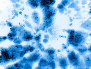 İndigo kravat boyası. Renkli Mürekkep Arkaplanı. Hippi Sanatı 