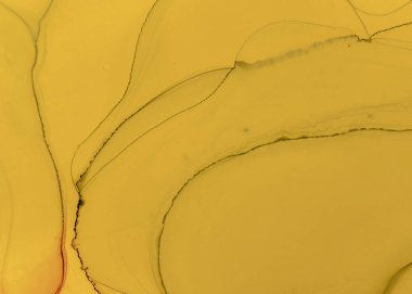 Siyah ve Sarı Soyut Akrilik Doku. Koyu 