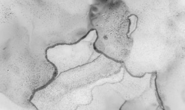 Gri Mermer Doku. Lüks Duvar Kağıdı. Suluboya 