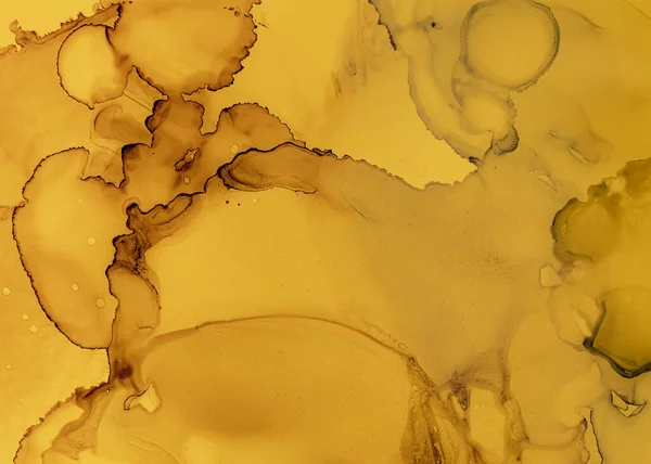 Black and Yellow Abstract Marble Backdrop. Color — Stock Photo, Image