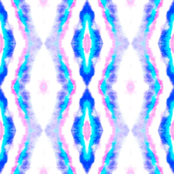 Ikat Yazdırma ile Suluboya Deseni.