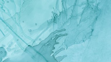 Suluboya Dalga Arkaplanı. Yeşil Pastel Sıvı 