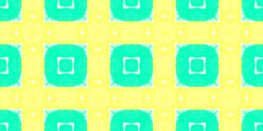 Kusursuz Suluboya Yazdırılmış Ekose. 