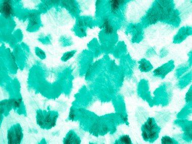 Turkuaz Kirli Kravat Boyası. Suluboya lekeleri. El. 