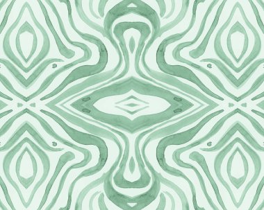 Yeşil Kusursuz Hayvan Şablonu. Soyut Afrika 