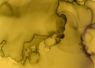 Siyah ve Sarı Soyut Mermer Doku. Altın 