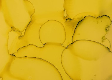 Siyah ve Sarı Soyut Mermer Doku. Kaya 