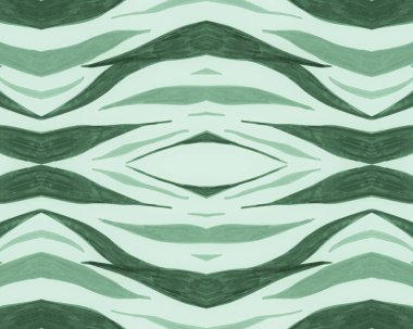 Yeşil Kusursuz Hayvan Şablonu. Soyut Afrika 