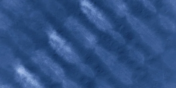 Indigo Stripe Tie Dye. Etniska målarfärger vid havet — Stockfoto