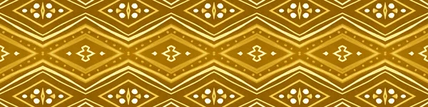 Nahtloser Gold Aztec Print. Abstraktes Indisch — Stockfoto