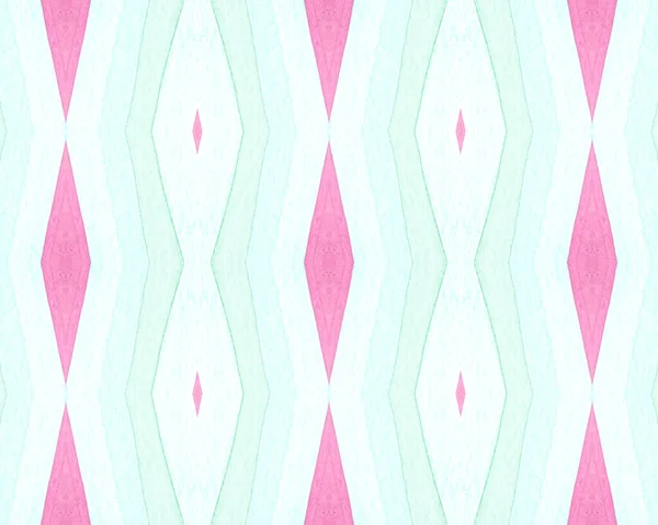 Seamless Rhombus Pattern. Watercolor Diamond — Stock Photo, Image