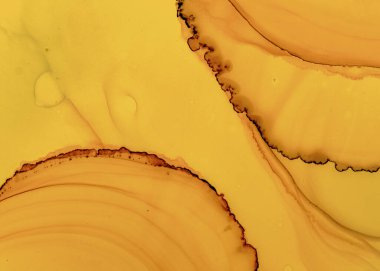 Siyah ve Sarı Soyut Mermer Doku. Kaya 