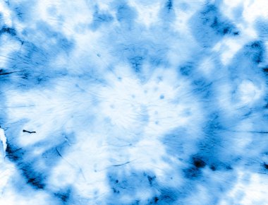 İndigo kravat boyası. Batik Kalp Düzeni. Soyut 