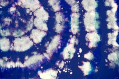 İndigo kravat boyası. Sanatsal Mürekkep dokusu. Hippi. 