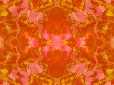 Geometrik Yamalı. Sıcak Etnik Desen. 