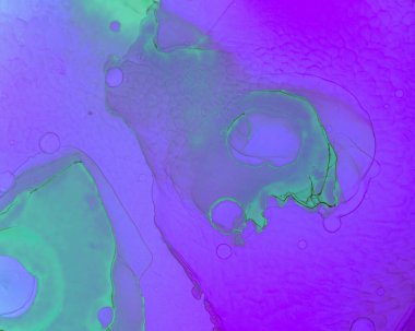 Ruhsal Boya Dokuları. Sıvı mürekkep Dalgası 