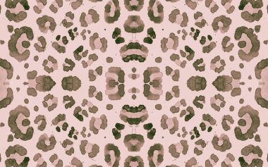 Pembe Ocelot Anlaşması. Kahverengi Moda Çita Sanatı 