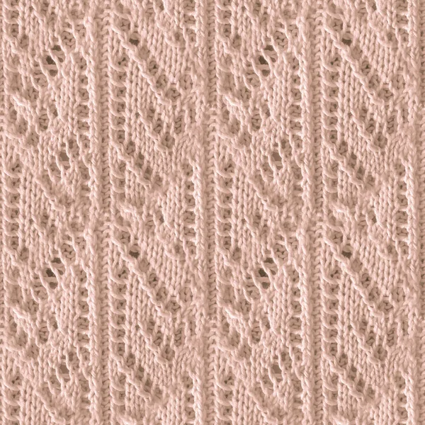 Beige Woolen Thread. Abstrakt stickmönster. — Stockfoto