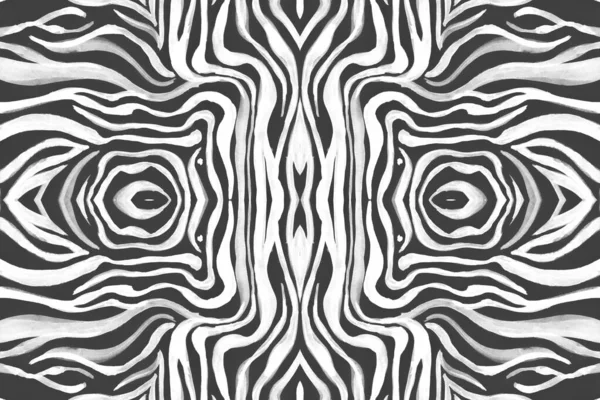 Seamless Zebra Pattern. Abstract Animal Texture. — Stock Photo, Image