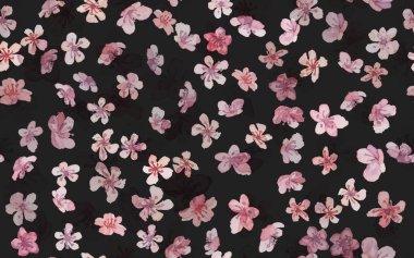 Sakura 'nın çiçek arkaplanı. Vektör Kiraz Ağacı. 