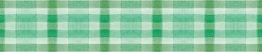 Yeşil Gingham çeki. Suluboya Piknik Dokusu. 
