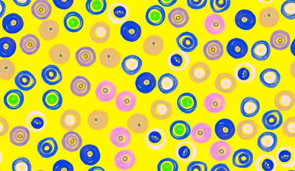 Colorful Circles Pattern. Geometric Children — Stock Photo, Image
