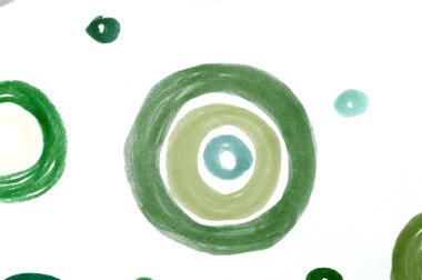 Beyaz Karalamalar. Suluboya Radyal 