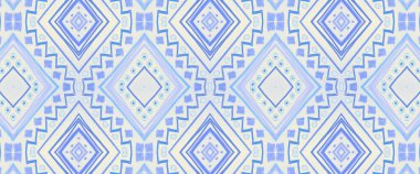 Etnik Düzen. Beyaz Vintage Zigzag Arkaplanı. 