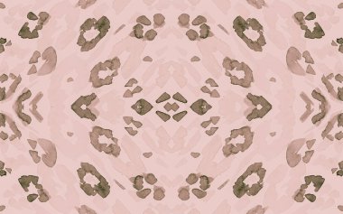 Kahverengi Ocelot İlişkisi. Pembe Moda Panter Kürkü 