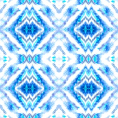 Suluboya Zigzag Ikat Deseni.