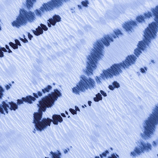 Blue Indigo Ikad Design. Fundo Tie-Dye. — Fotografia de Stock