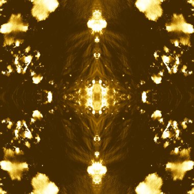 Kusursuz Altın Kravatlı Kirli Doku. Etnik 