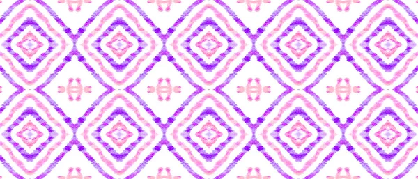 Watercolor Pattern with Ikat Print. — Stock Photo, Image