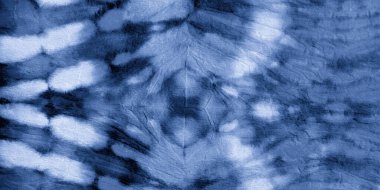 Denizcilik stili Shibori. Mürekkep Vintage Zigzag. 