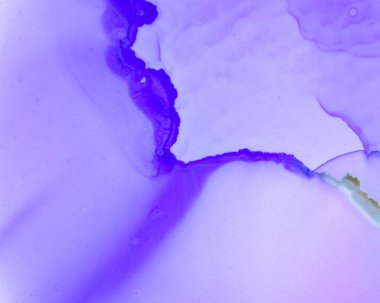 Ruhsal Boya Dokuları. Sıvı mürekkep Dalgası 