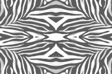 Kusursuz Zebra Tekrarı. Soyut Afrika Tasarımı. 