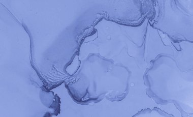 Mavi mürekkep dokusu. Dalga Sıçratan. Grafiksel 