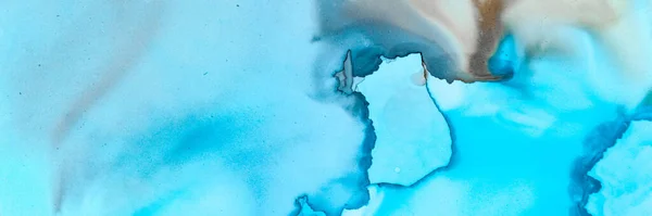 Abstract Teal Wallpaper. Alcohol Ink Landscape.